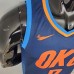 ANTHONY#7 Thunder Blue Stripes NBA Jersey-9348996