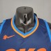 ANTHONY#7 Thunder Blue Stripes NBA Jersey-9348996