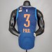 PAUL#3 Thunder Blue Stripes NBA Jersey-7601670
