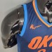 WESTBROOK#0 Thunder Blue Stripes NBA Jersey-4489595