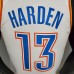 HARDEN#13 Thunder White NBA Jersey-7276457