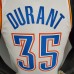 DURANT#35 Thunder White NBA Jersey-5029597