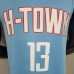 HARDEN#13 2021 Rockets City Edition Blue NBA Jersey-9980238