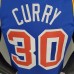 CURRY#30 75th Anniversary Warriors Blue NBA Jersey-2117160
