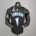EDWARDS#1 2018 Retro Timberwolves Black NBA Jersey-5651966