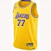 Los Angeles Lakers #77 Luka Dončić Basketball Jersey Yellow NBA Jersey-7322771
