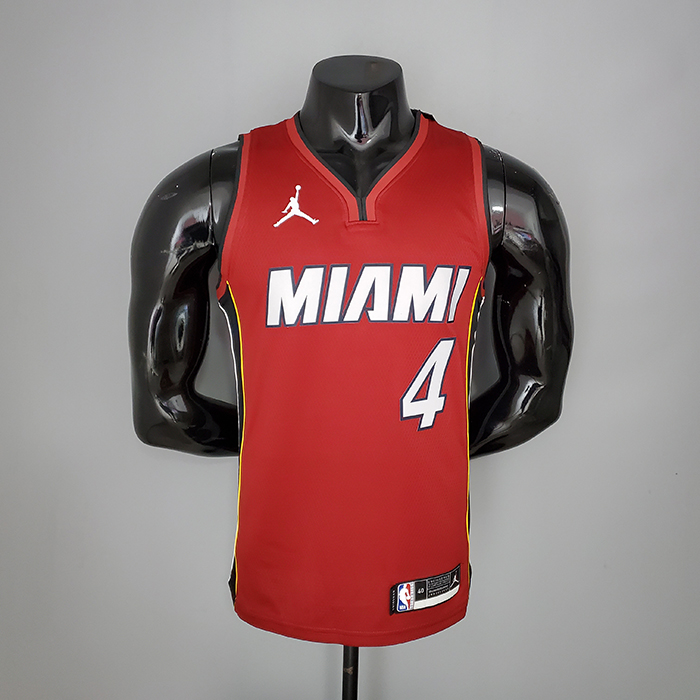 New Miami Heat Jordan OLADIPO#4 Burgundy NBA Jersey