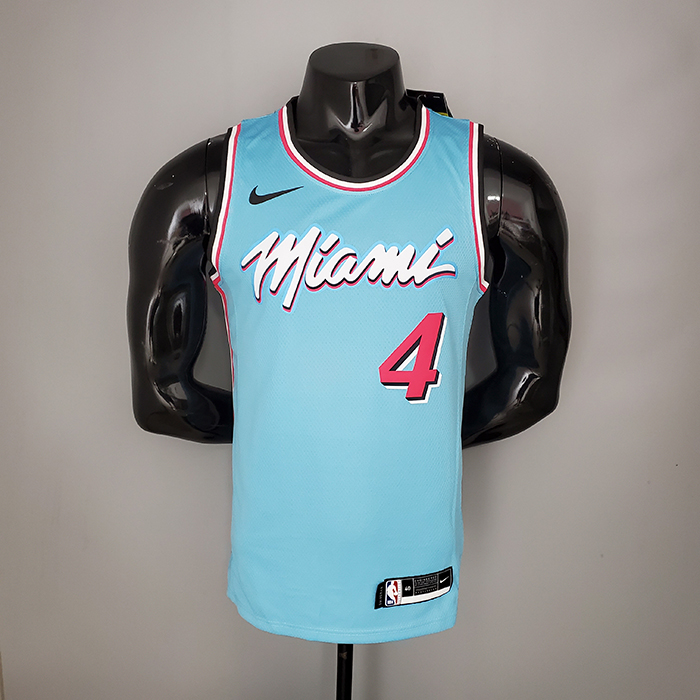 OLADIPO#4 Miami Heat blue NBA jersey