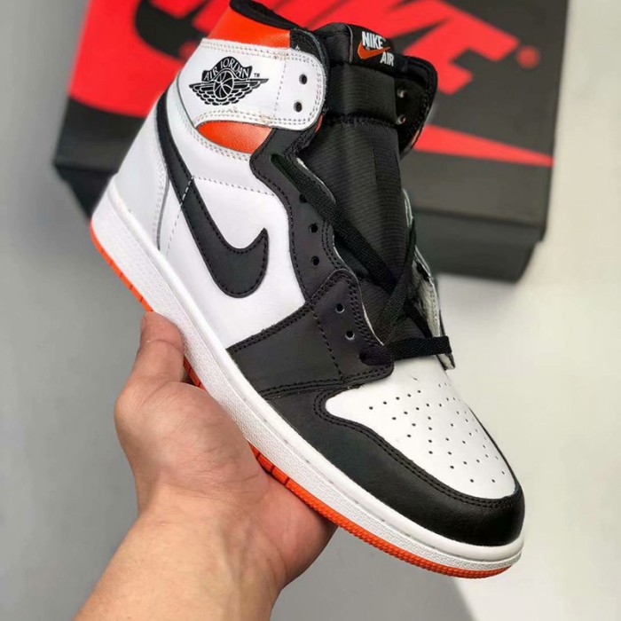 Wmns Jordan 1 High OG AJ1 Running Shoes Black White 4229853