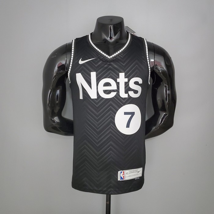 2021 Durant #7 Brooklyn Nets Bonus Edition Black NBA Jersey
