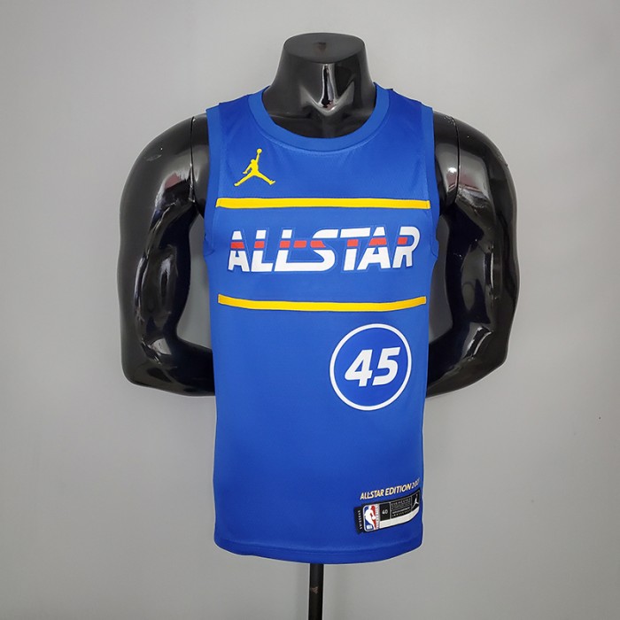 2021 MITCHELL#45 All-Star Blue NBA Jersey