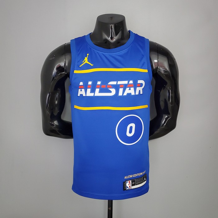 2021 TATUM#0 All-Star Blue NBA Jersey