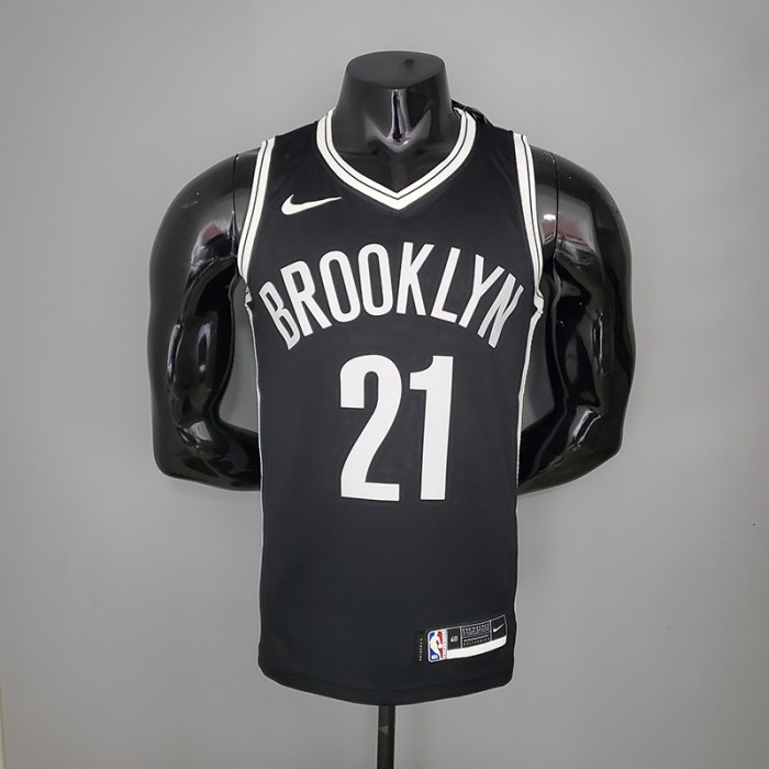 ALDRIDGE#21 Brooklyn Nets black NBA jersey
