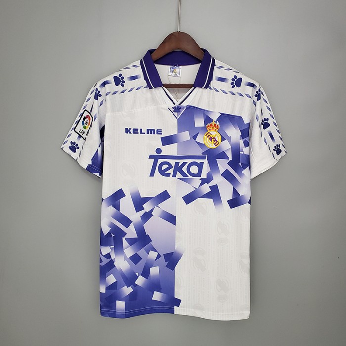 Retro Real Madrid 96/97 third away version short sleeve training suit