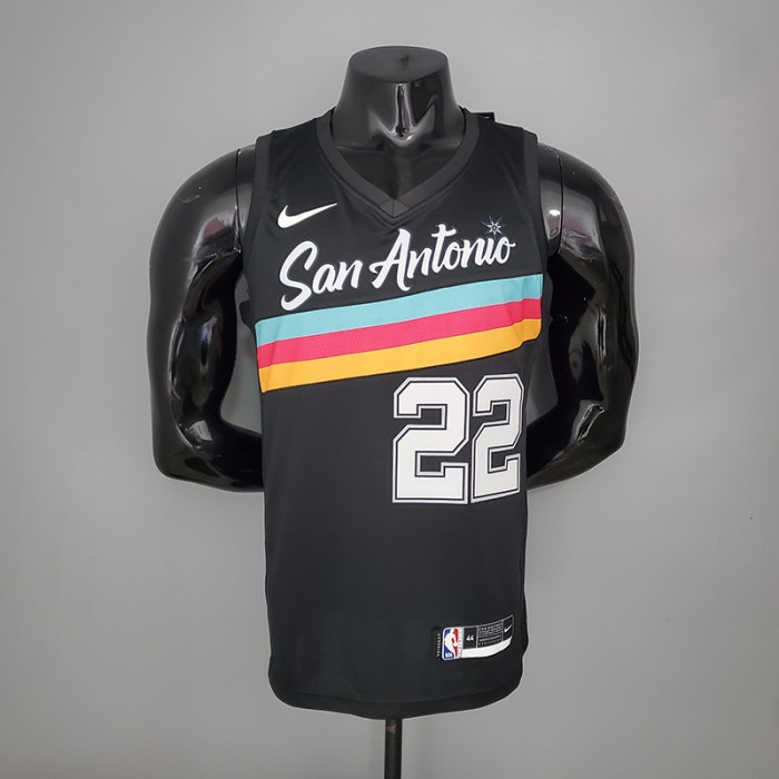 New GAY#22 season Spurs City Edition black NBA jersey