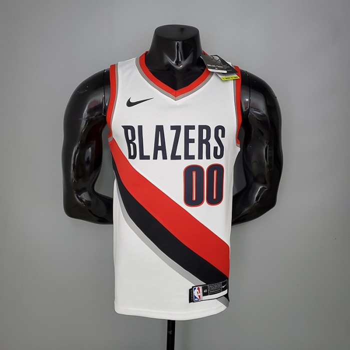 2021 ANTHONY#00 Trail Blazers Home White NBA Jersey