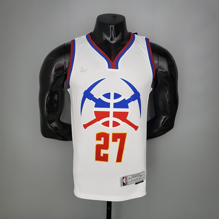 2021 MURRAY#27 Nuggets Bonus Edition White NBA Jersey