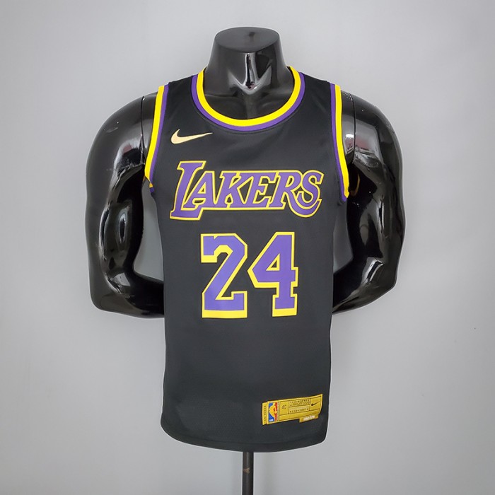 2021 Bryant #24 Lakers Bonus Edition Black NBA Jersey
