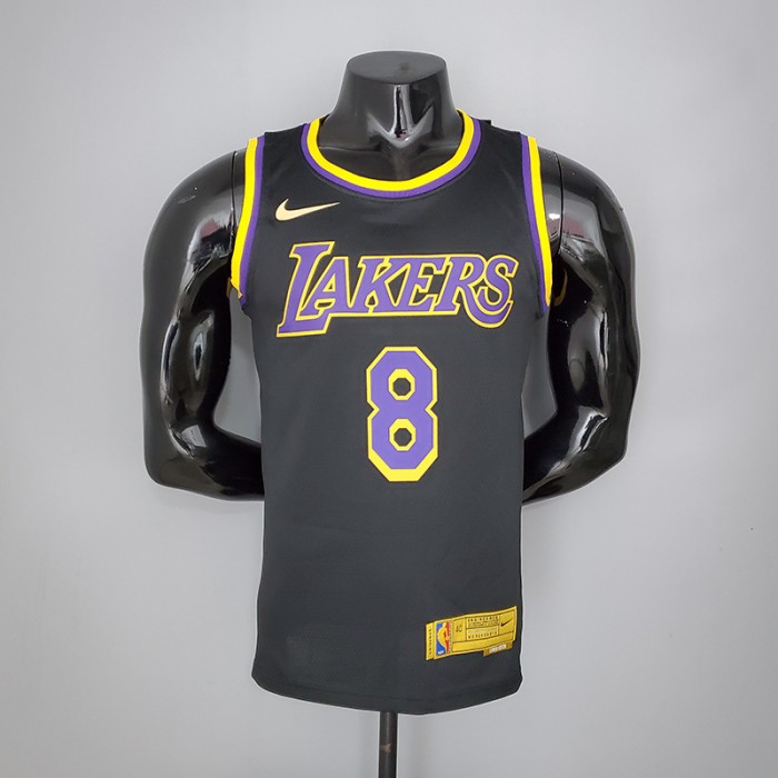 2021 Bryant #8 Lakers Bonus Edition Black NBA Jersey