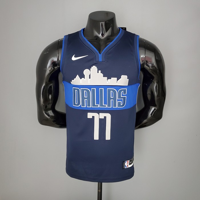 DONCIC#77 Lone Ranger Iceberg Edition NBA Jersey