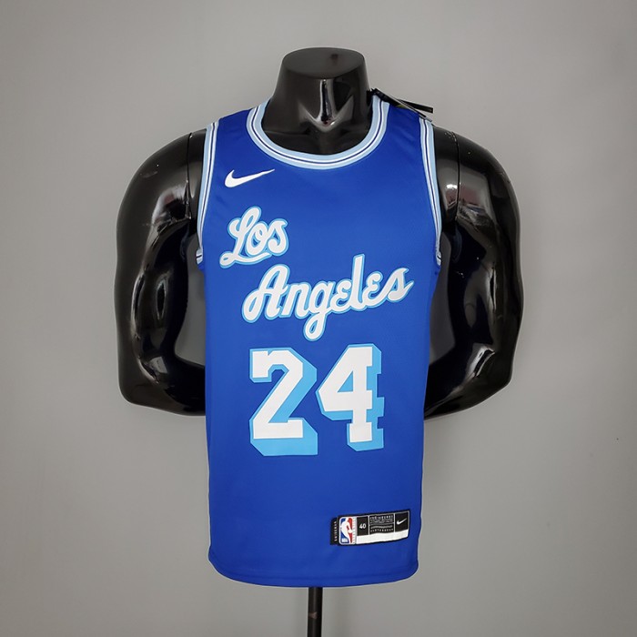 2021 Bryant #24 Lakers Retro Blue NBA Jersey