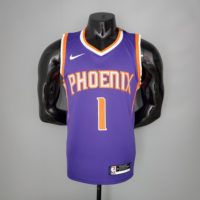 BOOKER#1 Phoenix Suns Purple NBA Jersey