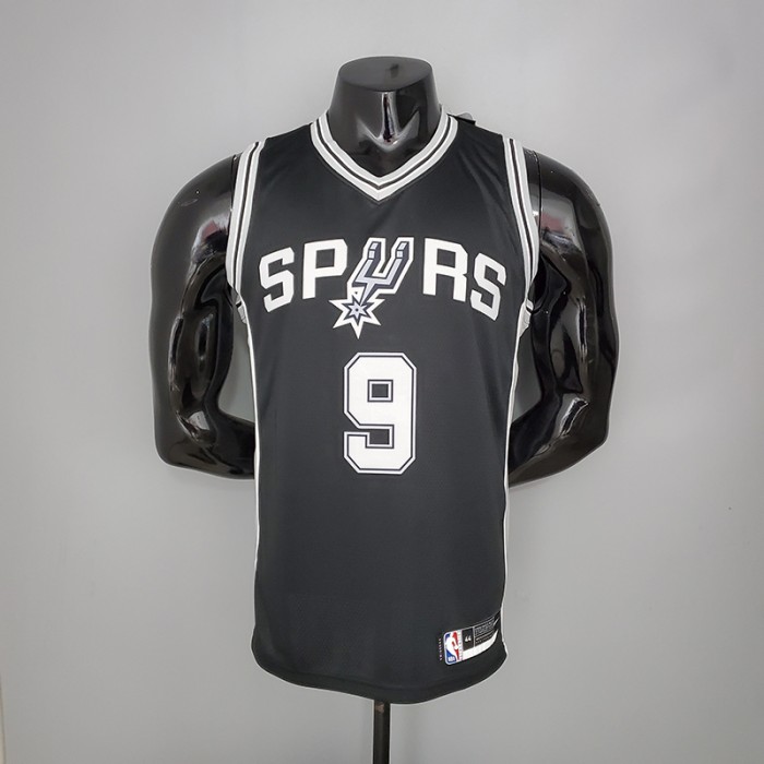 PARKER#9 Spurs Black NBA Jersey