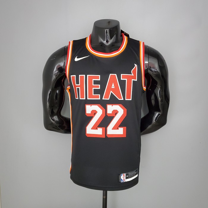 2018 BUTLER#22 Heat Retro Night Black NBA Jersey