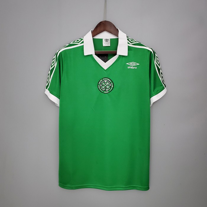 Retro Celtics 1980 home version short sleeve training suit