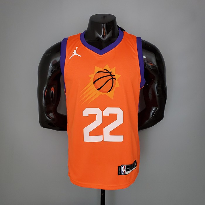 2021 AYTON#22 Suns Jordan Theme Orange NBA Jersey
