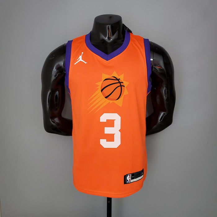 2021 PAUL#3 Suns Jordan Theme Orange NBA Jersey