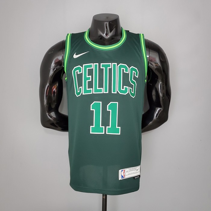 2021 IRVING#11 Celtics Bonus Edition Dark Green NBA Jersey