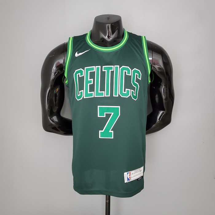 2021 BROWN#7 Celtics Bonus Edition Dark Green NBA Jersey