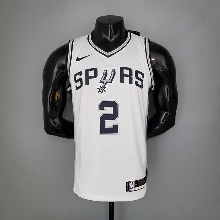 LEONARD#2 Spurs White NBA Jersey