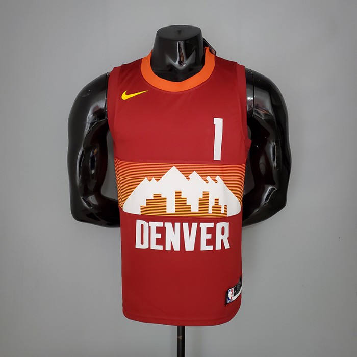2021 PORTER JR. #1 Nuggets City Edition Red NBA Jersey