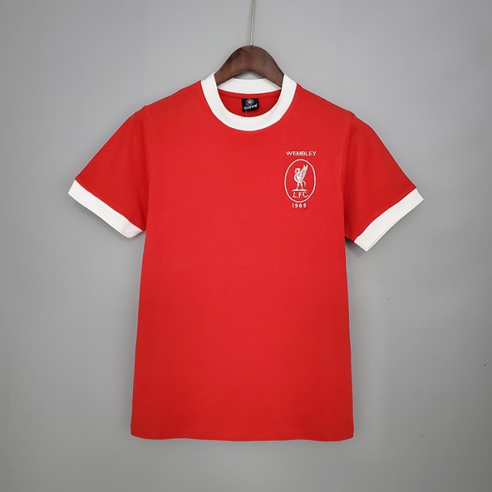 Retro Liverpool 1965 home version short sleeve training suit 853236
