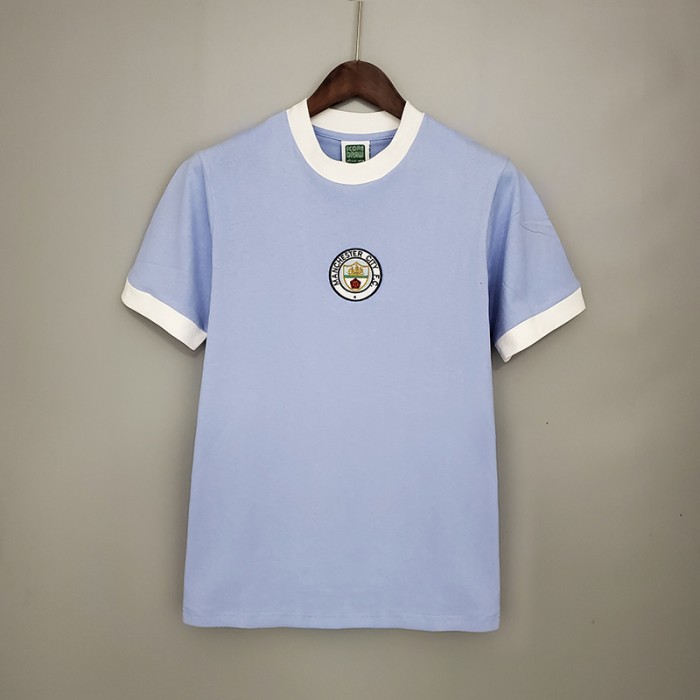 Retro Manchester City 1972 home version short sleeve training suit 8067741