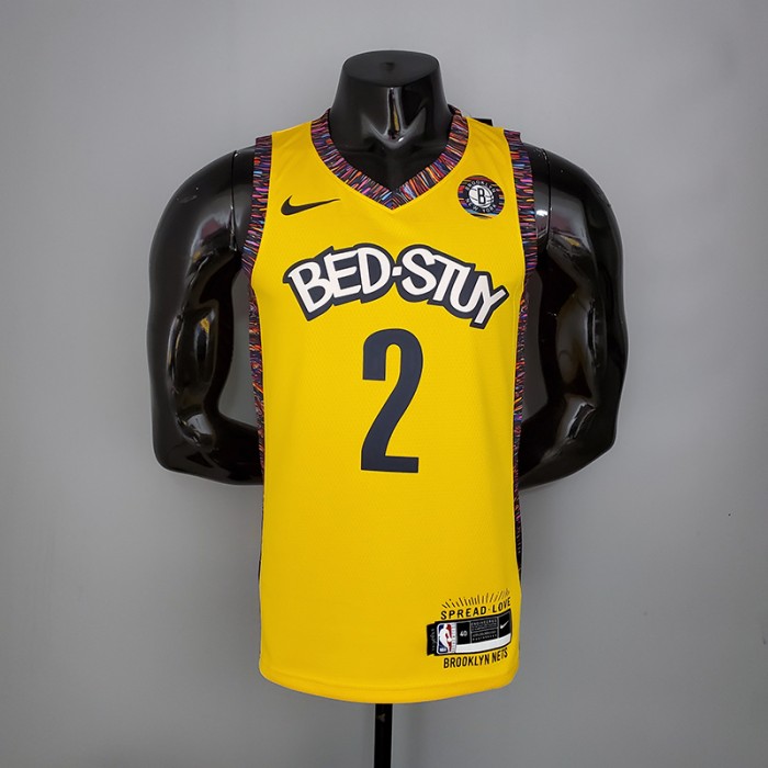GRIFFIN 2 Brooklyn Nets Commemorative Edition Yellow NBA jersey 3258848