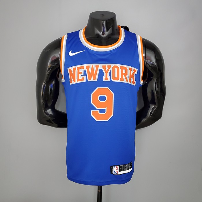 2021 BARRETT 9 New York Knicks Blue NBA Jersey 8147491