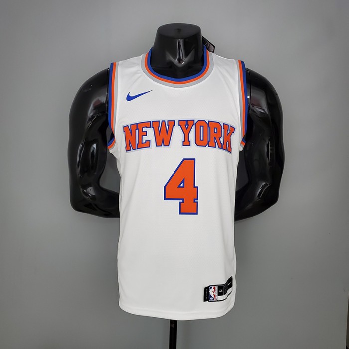 2021 ROSE 4 New York Knicks White NBA Jersey 7043001