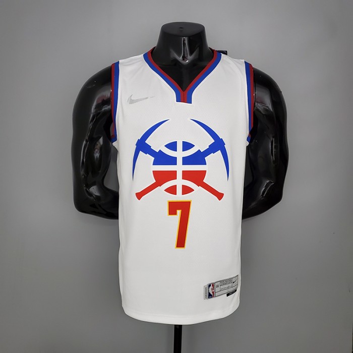 2021 ROY 7 Nuggets Bonus Edition White NBA Jersey 3844548