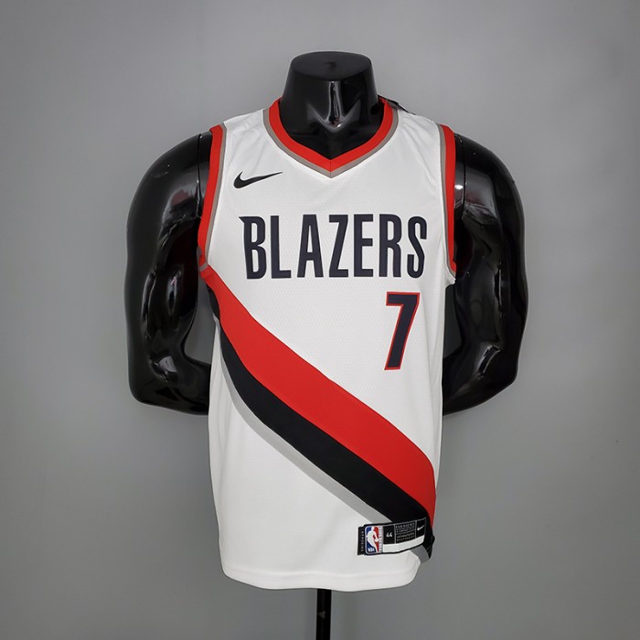 2021 ROY 7 Trail Blazers Home White NBA Jersey 8773805