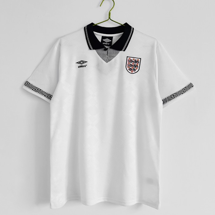 Retro 1990 England home Jersey version short sleeve 3158829
