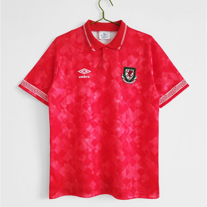 Retro 1990 92 Wales home Jersey version short sleeve 5120349