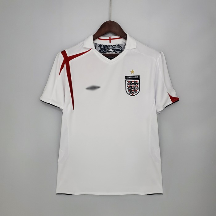 Retro 2006 England home Jersey version short sleeve 306947