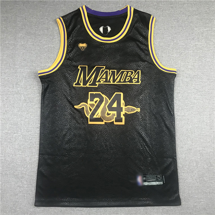 Los Angeles Lakers 24 8 Mamba Black NBA Jersey 3921522