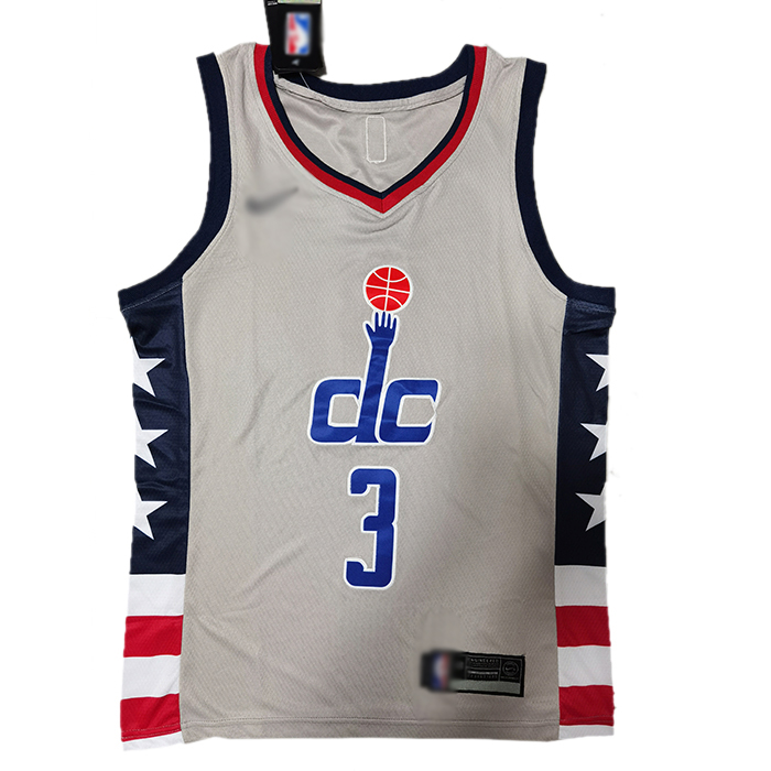 Washington Wizards 3 Bradley Beal City Edition Gray NBA Jersey 4946275