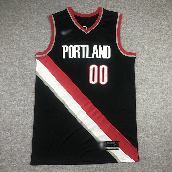 Portland Trail Blazers 00 Black NBA Jersey 1516318