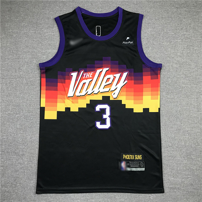PHOENIX SUNS 3 New Black City Edition NBA Jersey 768203
