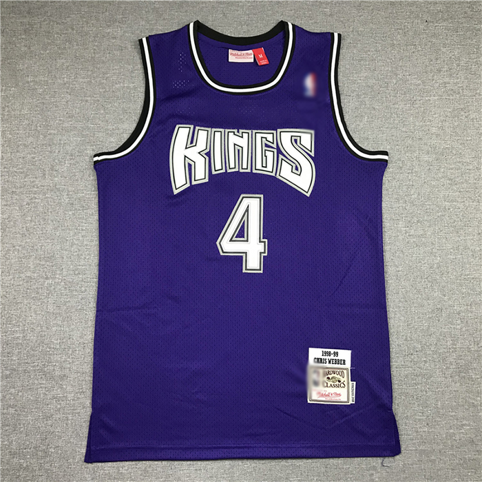 Sacramento Kings 4 Purple Retro NBA Jersey 8623643